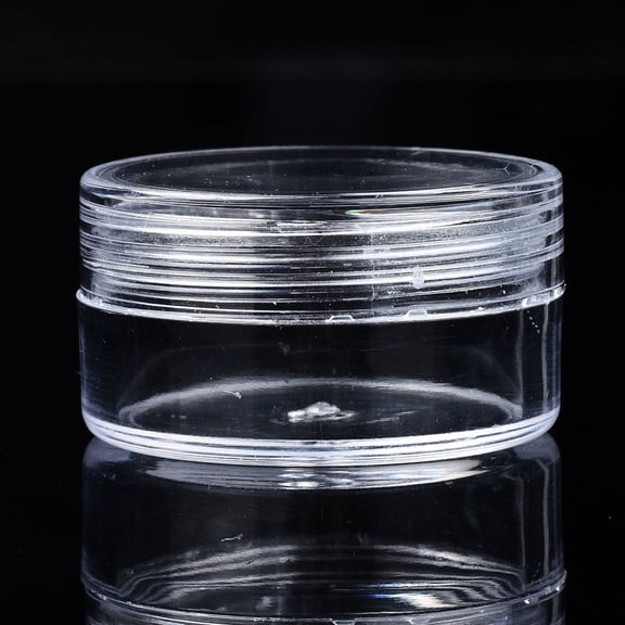 Column Polystyrene Bead Storage Container for Jewelry Beads Small Accessories Clear 4x2.2cm Inner Diameter: 3.3cm