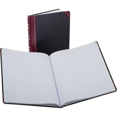 Columnar Accounting Book, 6 Column, Black Cover, 150 Pages, 10 1/8 x 12 1/4