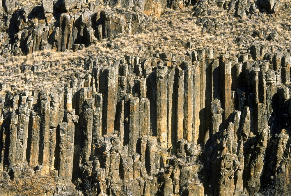 Columnar Basalt British Columbia Canada Canvas Art - David Nunuk Design Pics (17 x 12)