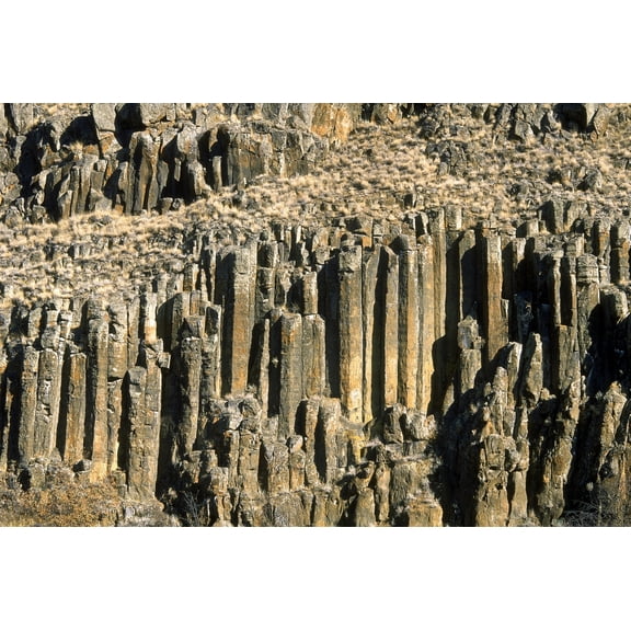 Columnar Basalt British Columbia Canada Canvas Art - David Nunuk Design Pics (17 x 12)