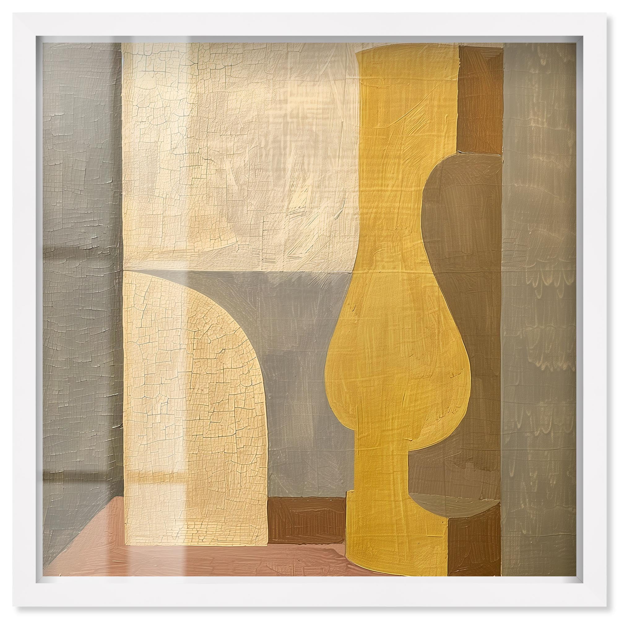 Columnar Forms IV Shadowbox Print Boho Abstract Art by Art Remedy ...