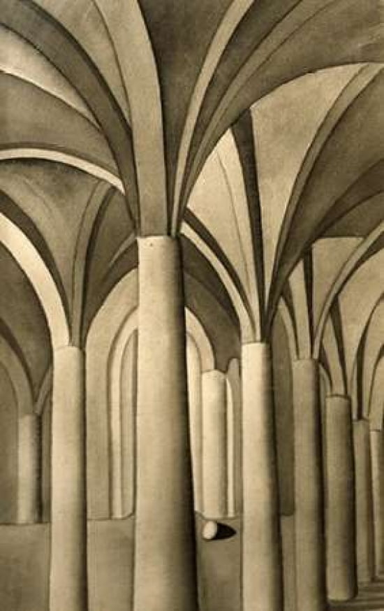 Columns and Eggs #1 of 5 Canvas Art - Kay Sage (24 x 36)