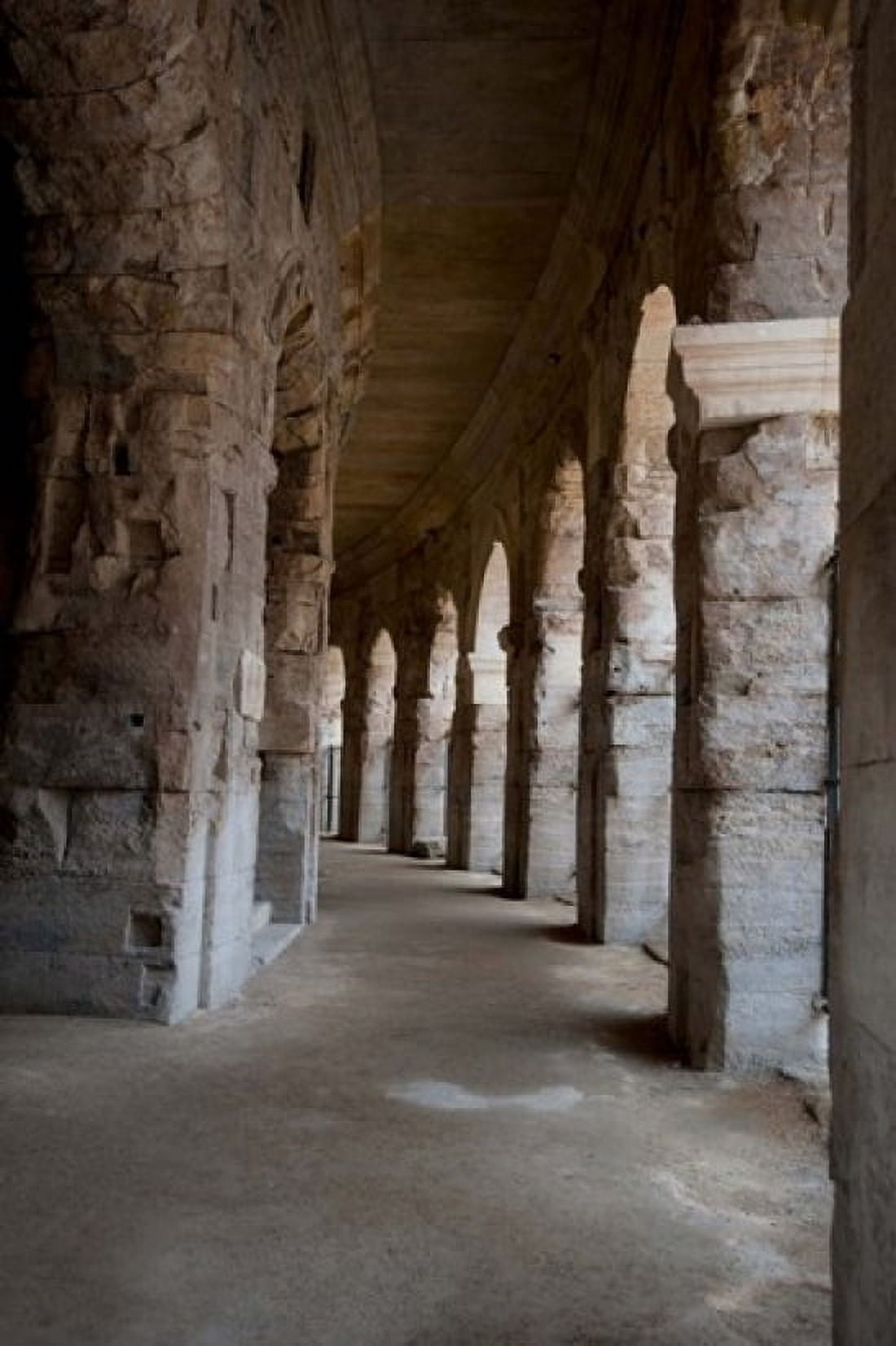 Columns of amphitheater Arles Amphitheatre Arles Bouches-Du-Rhone Provence-Alpes-Cote dAzur France Canvas Art - Panoramic Images (24 x 36)