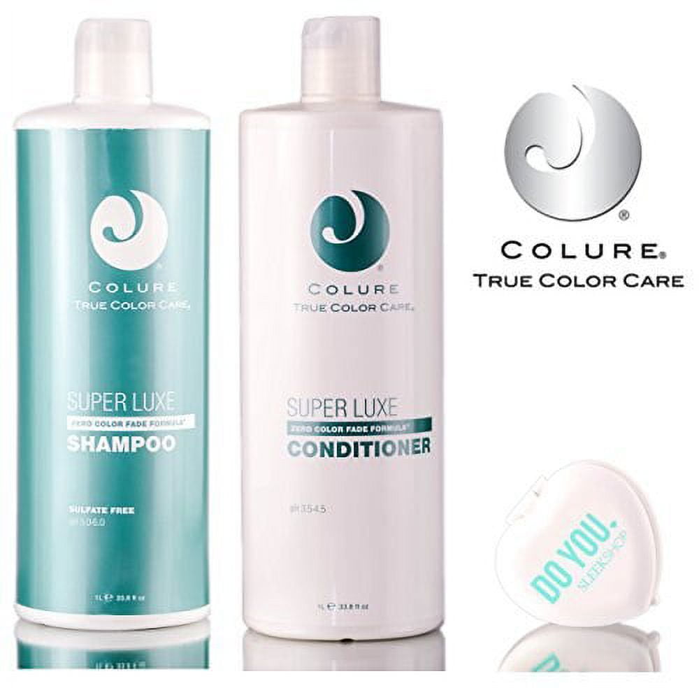 Colure True Color Care Super Luxe Shampoo & Conditioner Duo Set w/ Sleek Mirror - 10.1 oz / 300ml - Duo Kit