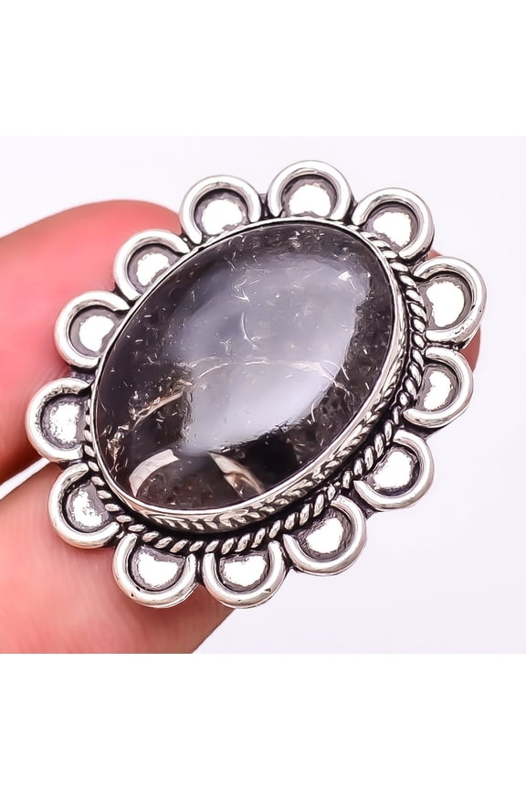 Colus Fossil Turritella 925 Sterling Silver Jewelry Ring s.7 F1895, Gemstone Jewelry, Birthday Gift, Christmas Gift