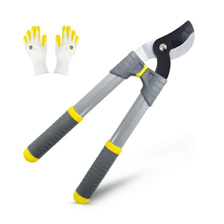 Colwelt Small Branch Loppers 17-Inch, Light Duty Bypass Tree Trimmer, Branch Cutter with 1.25 Inch Clean Cut Capacity