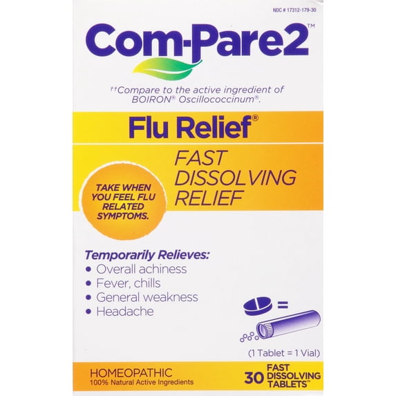 Com-pare2 - Flu Relief Fast Dsslv Tab - 1 Each-30 CT