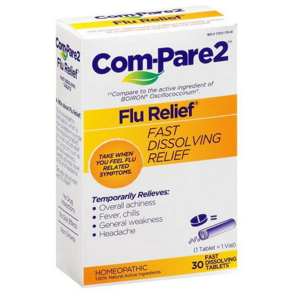 Com-pare2 - Flu Relief Fast Dsslv Tab - 1 Each-30 CT