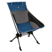 GCI Outdoor ComPack Rocker Compact Foldable Rocking Camp Chair, Heathered Royal