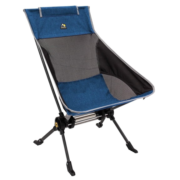 GCI Outdoor ComPack Rocker Compact Foldable Rocking Camp Chair, Heathered Royal