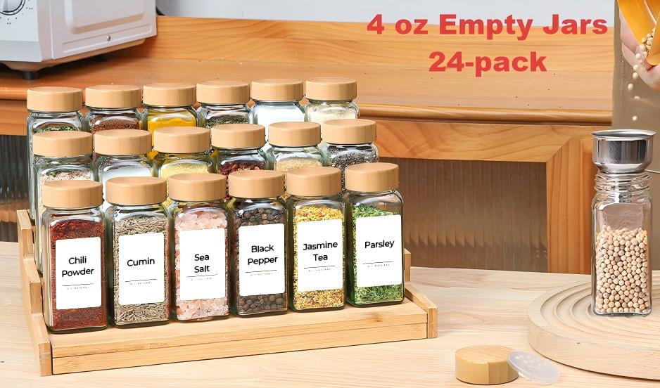 Comsaf Mini Mason Jars 470Ml, Confezione Da 8, Barattolo Di Vetro Con