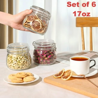 Barski Glass Biscuit Jar With Lid - 6" Height, 5.5" Diameter Clear Candy Jar, Made In Europe 3 thumbnail image