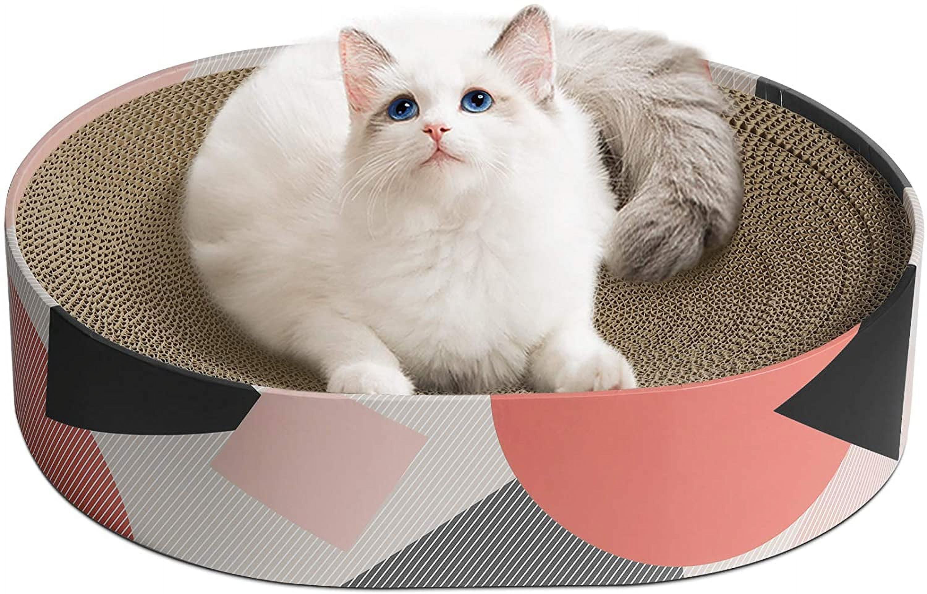 ComSaf Cat Scratcher Cardboard, Scratching Lounge Bed for Indoor cats, Oval - image 1 of 7