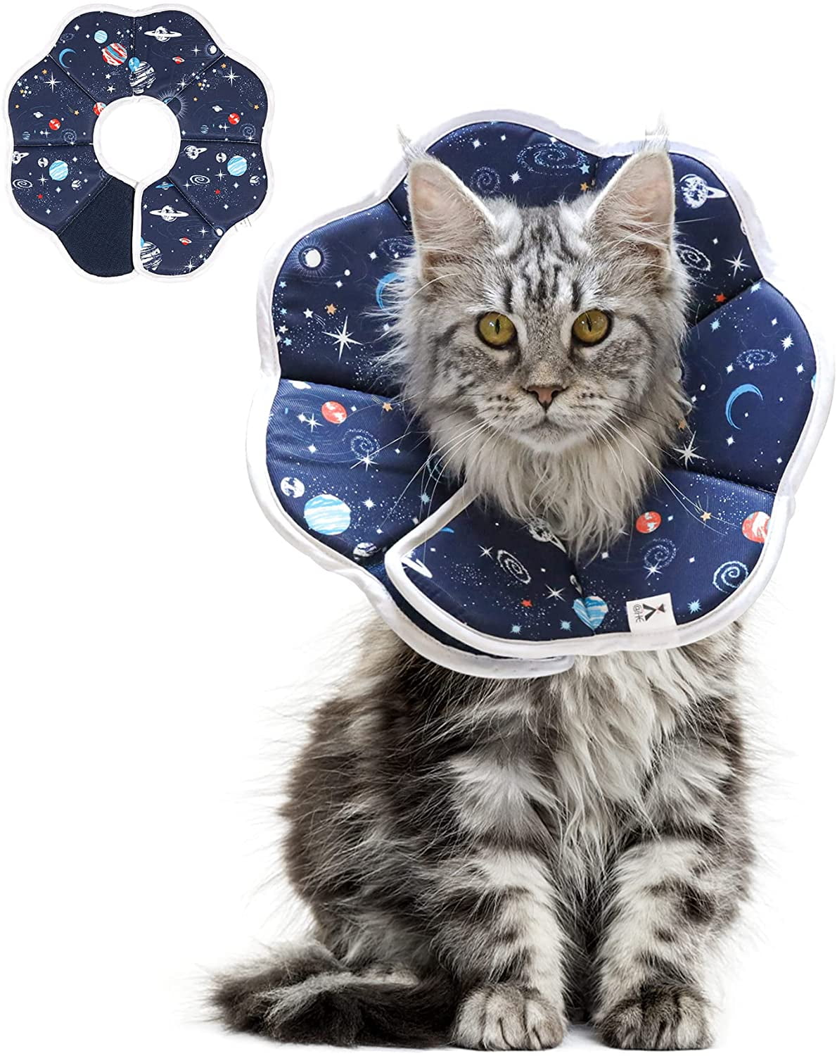 KUTKUT Adjustable Kitten Cone Collar Soft, Adjustable Recovery E Colla