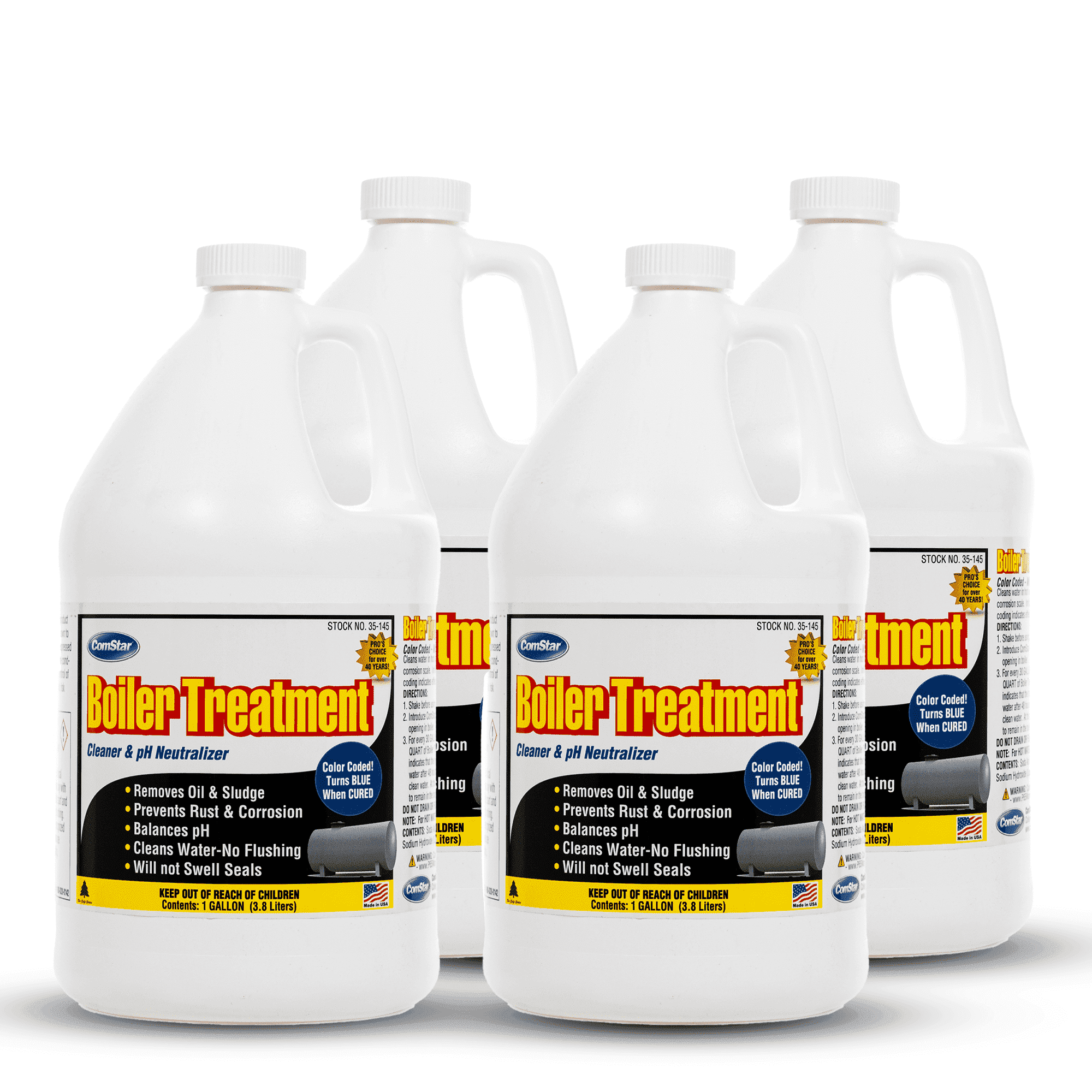 ComStar Boiler Treatment, 1 Gallon, Boiler Water Cleaner & pH ...