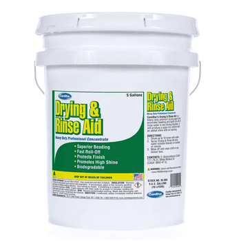 ComStar HD Drying & Rinse Aid, 5 Gallons, Fast Drying & High Shine Rinse Agent, Heavy Duty Concentrate, Promotes Water Beading & Quick Roll-Off, Great for Professional Auto Washes (05-069)