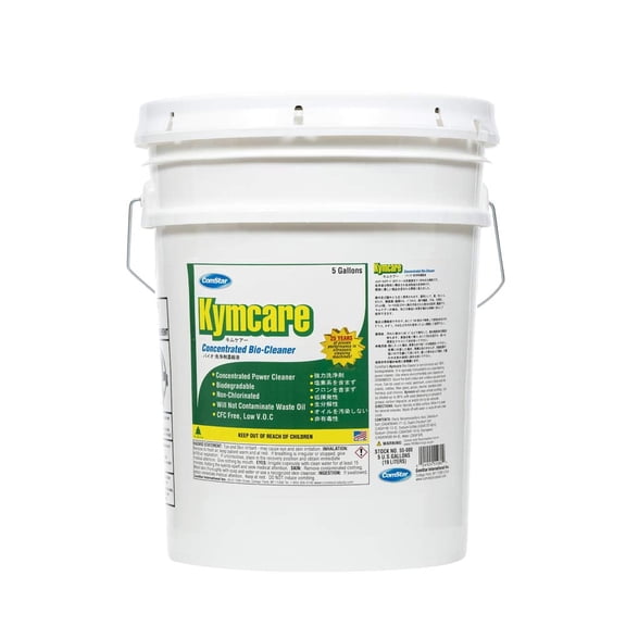 ComStar Kymcare "Plus", 5 Gallon, Heavy-Duty, General-Purpose Caustic Cleaner That Removes Away All Grease, Oil, Carbon & Deodorizes, Made in USA (55-001)