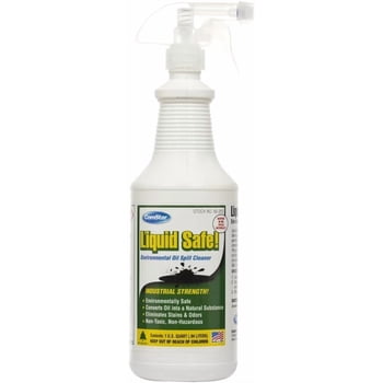 ComStar Liquid Safe Environmental Oil Spill Cleaner, 32 Oz, Degreaser, Removes Stains & Odors, Non-Toxic, Safe for Concrete, Asphalt, Parts, Petrol Spills (60-203)