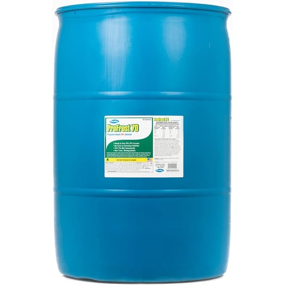 ComStar ProFrost 70, Propylene Glycol Anti-Freeze, Does Not Contain Any Color Or Inhibitor, Prediluted To 70%, Ready To Use Formula, 70% Propylene Glycol, Made In USA, 55 Gallon (35-816)