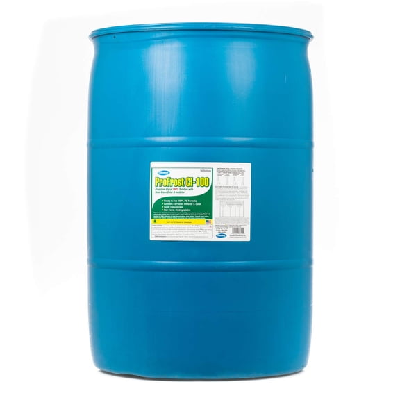 ComStar ProFrost CI-100, Propylene Glycol Anti-Freeze with Neon Green Color & Inhibitor, Ready to Use Formula, 100% Propylene Glycol, Made in USA, 55 Gallon (35-722)