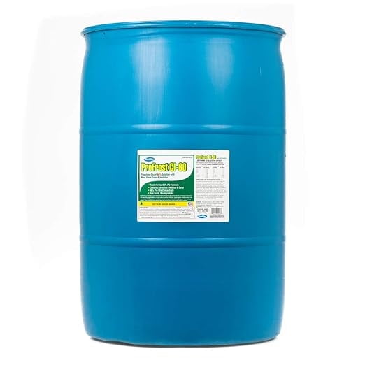 ComStar ProFrost CI-60, Propylene Glycol Heat Transfer Fluid Anti-Freeze with Neon Green Color & Inhibitor, Prediluted to 60%, Ready to Use, 60% Propylene Glycol, Made in USA, 55 Gal(35-828)