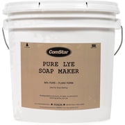 ComStar Pure Lye Flakes 17 lb for Soap Making, 99% Sodium Hydroxide