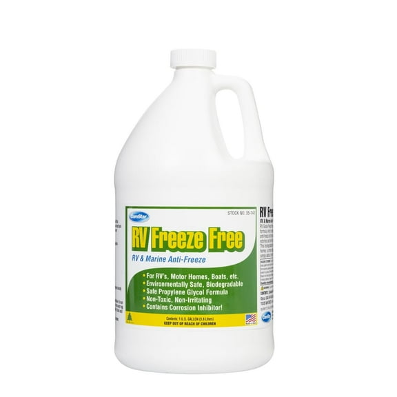 ComStar RV & Marine Anti-Freeze, Non-Toxic Propylene Glycol Formula, Protects Plumbing & Seals, Corrosion Inhibitor, Ready-To-Use, Ideal for RVs, Boats, Motorhomes & More, 1 Gallon (35-741)