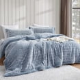 thumbnail image 1 of Coma Inducer Cozy Peaks® - ® Oversized Comforter Set - Chevron Frosted Navy Queen 3 Piece, 1 of 3