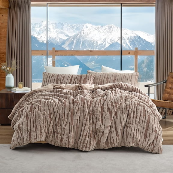 Coma Inducer Desert Dunes Oversized King Comforter Set - Sahara Taupe