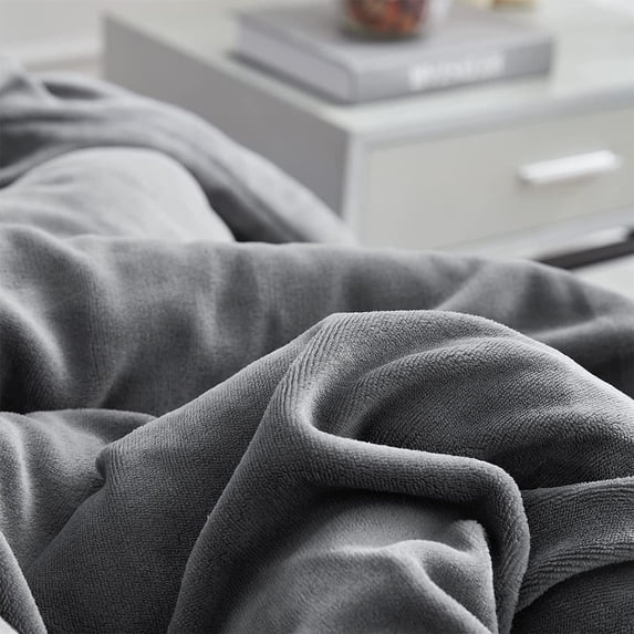 Coma Inducer Git Cozy - ® Oversized Comforter Set - Darkest Gray King