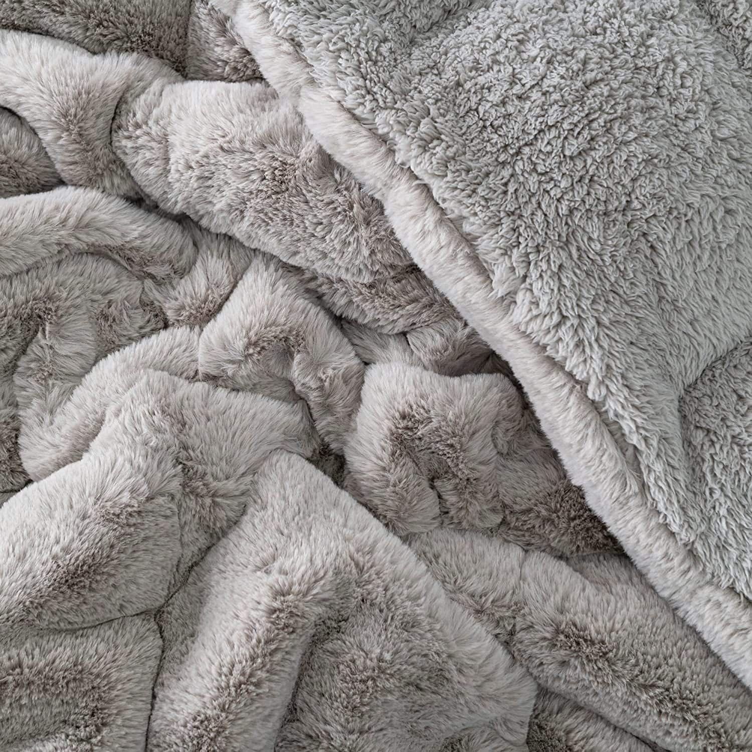 Twin XL Chunky Bunny Brown Down Alternative Comforter Set