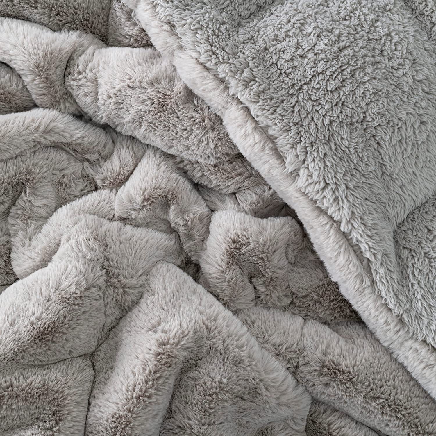 Twin XL Chunky Bunny Brown Down Alternative Comforter Set