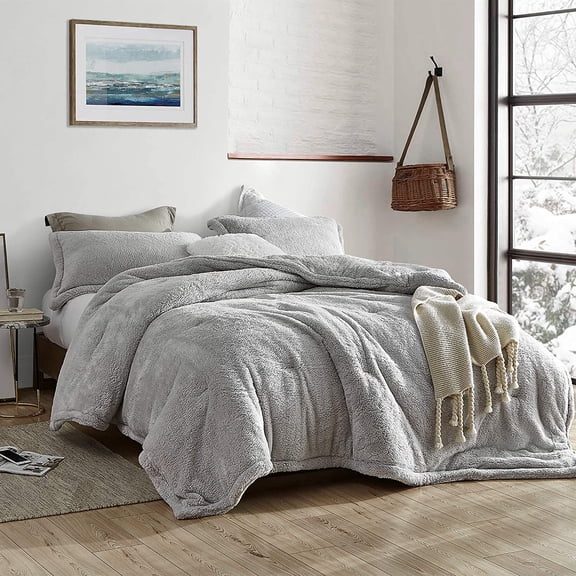 Coma Inducer Oversized Full Comforter - The Original Plush - Silver Stone