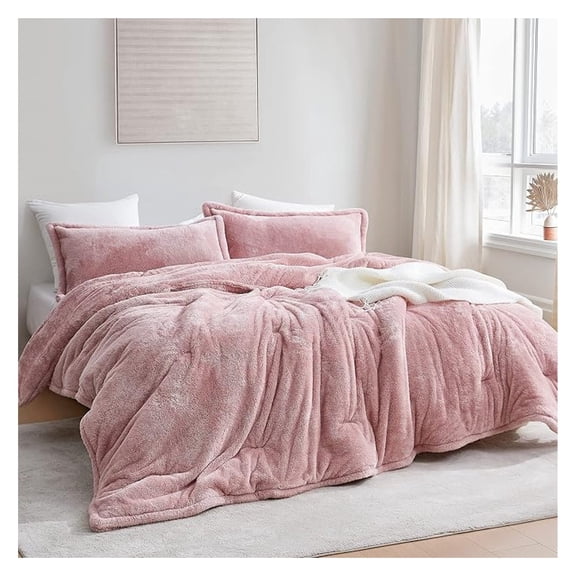 Coma Inducer Oversized Queen Comforter - Plush - Sepia Rose