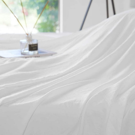 Coma Inducer Snorze® Cloud Sheet Set - ® Peach Soft Microfiber - White Twin XL