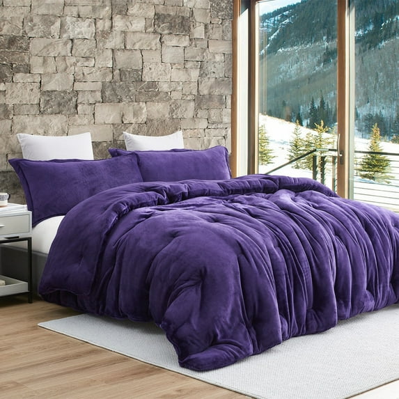 Coma Inducer Thicker Than Thick® - ® Oversized Comforter Set - Standard Plush Filling - Parachute Purple King