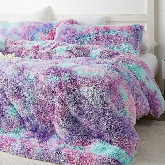 Coma Inducer Unicorn Dreamz - ® Oversized Comforter Set - Starburst Rainbow Queen Adult 3 Piece