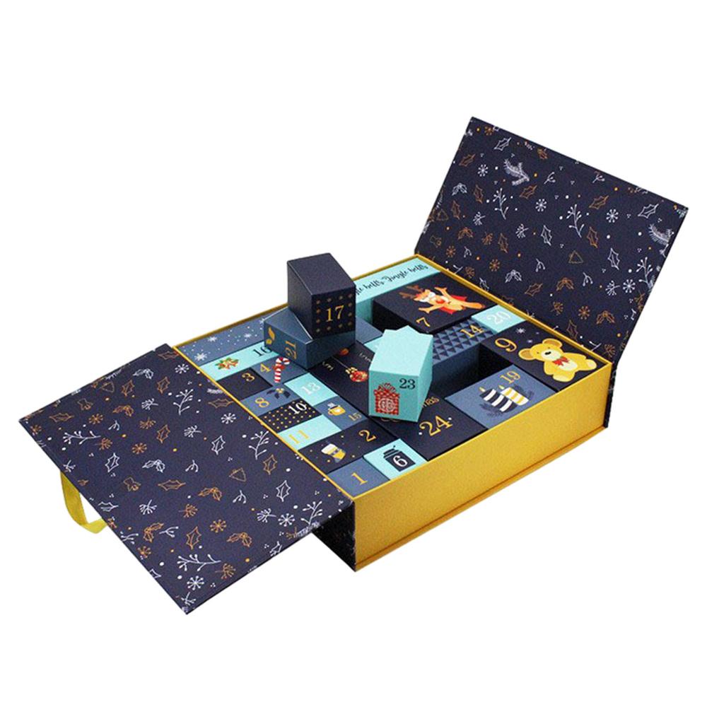 Comaie Christmas Advent Calendar Boxes Holiday Craft Wrap 24 Days ...