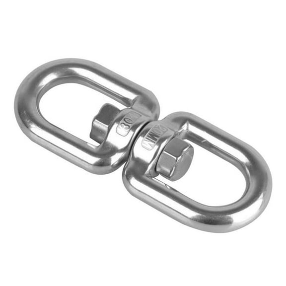 Comaie Swivel Hooks Heavy Duty 8 Character Ring 360° Smooth Rotation Stainless Steel