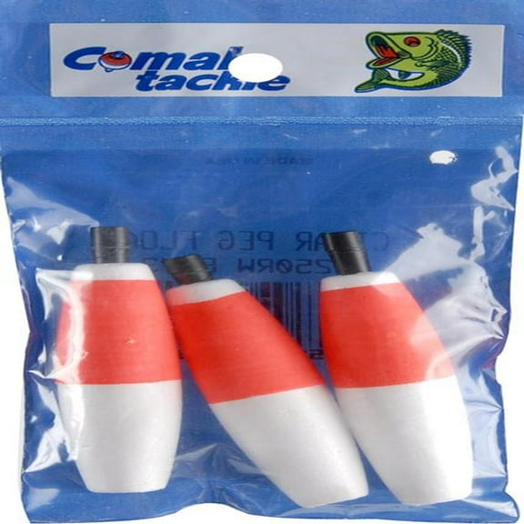 Comal 2-1/2" Cigar Peg Float 3 Pack - Red/White - C250RW-3PK