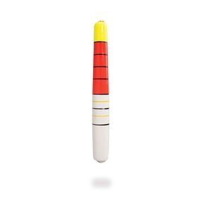 Comal Spring Stick Fishing Bobber, Pear Shape, Red and White