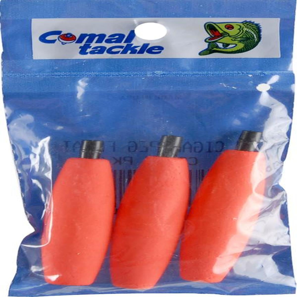 Comal Tackle Assorted Cigar Float W/Peg 4 Per Pack 2.5 - Fishing