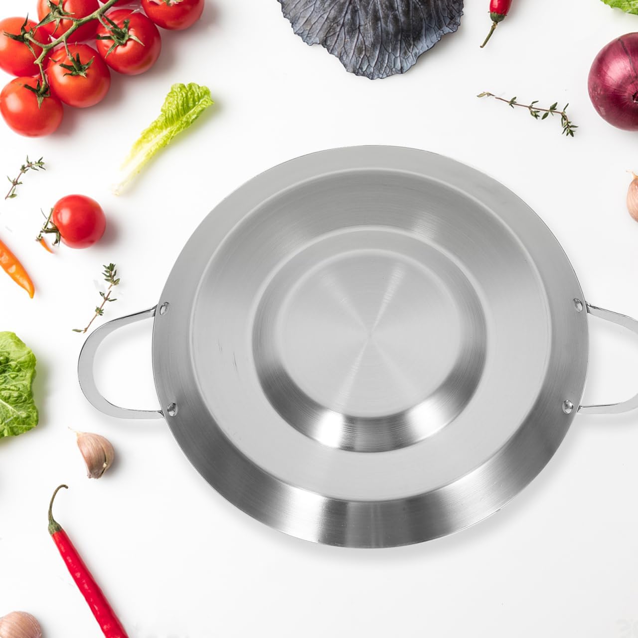 Comal Cazo Stainless Steel Concave Comal para Tacos Heavy Duty Outdoors ...