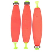Comal Cigar Snap-on Fishing Bobbers, Red, 3 Pack, 3 inch