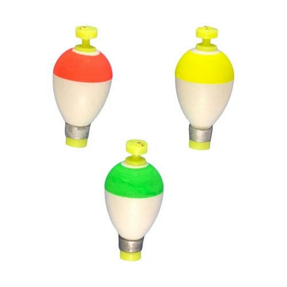 Comal Weighted Pear Snap-On Fishing Bobbers, 1.25-Inch, 3-Pack