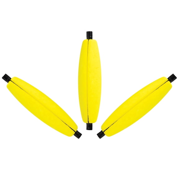 3 Pack 3 inch Comal Cigar Slotted Peg Fishing Bobbers for Freshwater