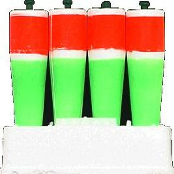 Comal Tackle 4" Popping Rat'L Float, Red & Fluorescent Green