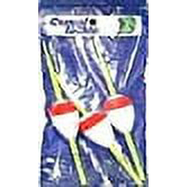Comal Tackle Pear Spring Stick float, Red/White, 3 ct 