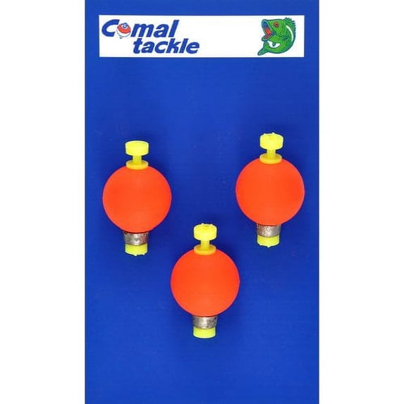 Comal Weighted Round Snap-On Fishing Bobber, Red