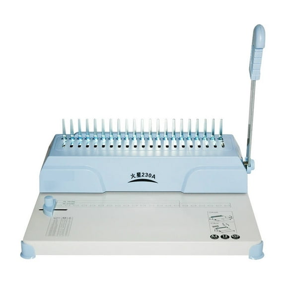 Comb Binding Machine 230A Drilling Machine Rubber Ring Clip Binding Machine Financial Voucher Binding Machine ,Easy to Use
